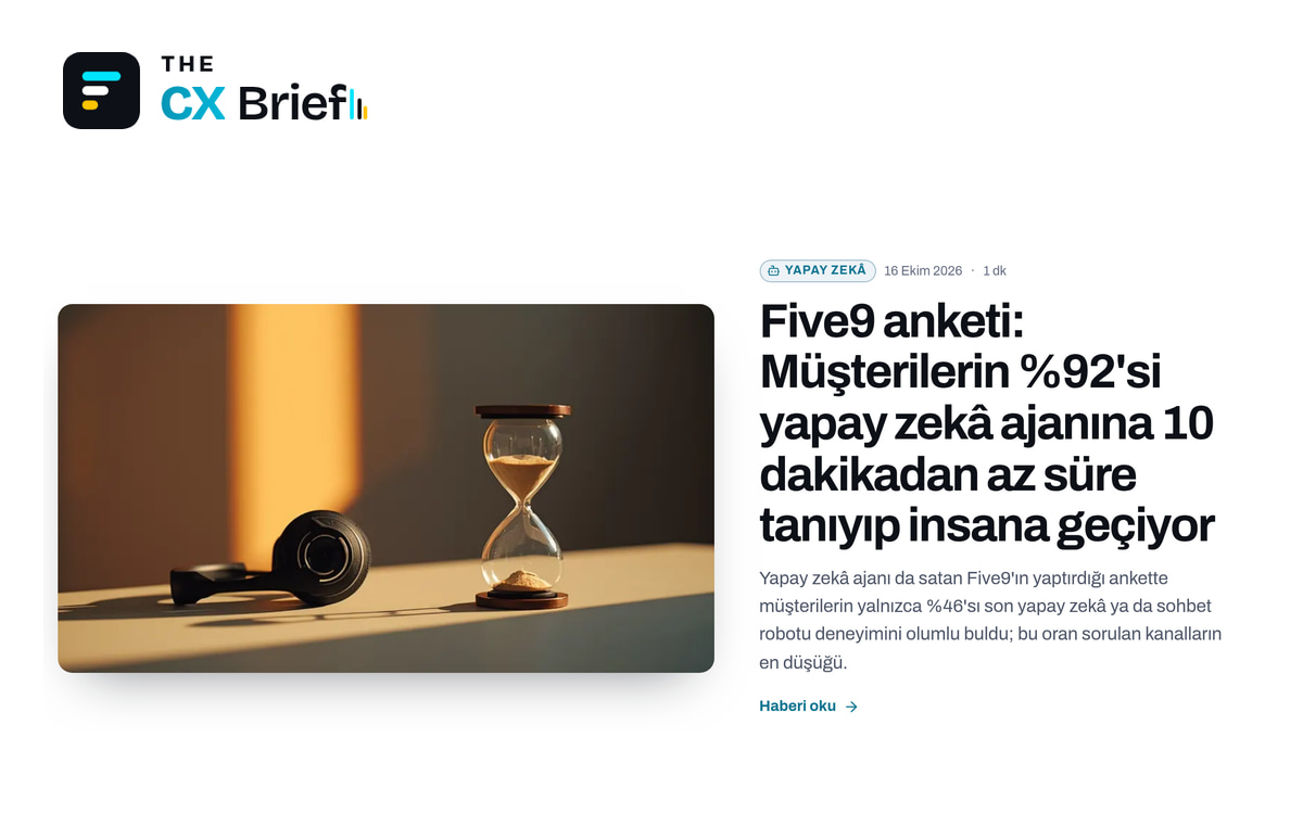 The CX Brief’te gerçek müşteri deneyimi haberleri, araştırmalar ve raporlar